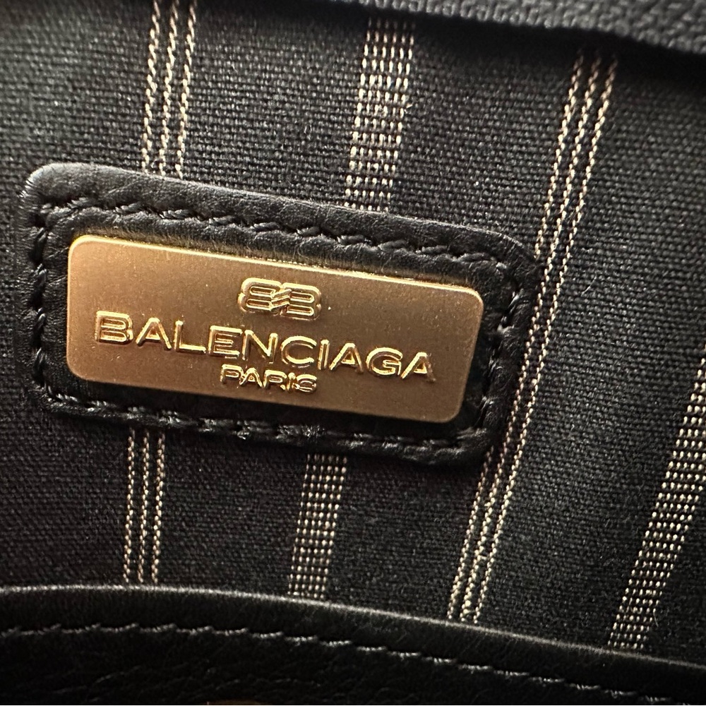 Balenciaga Black Leather Clutch/wristlet - Picture 10 of 12